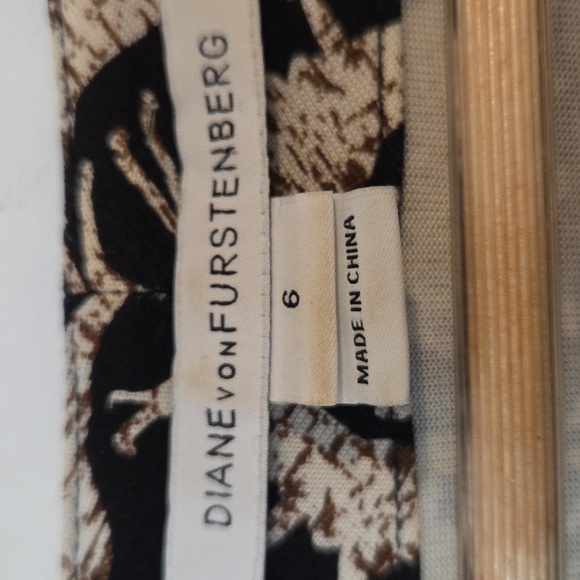 Diane von Furstenberg Opal Jungle silk romper Sz 6 - Picture 12 of 14